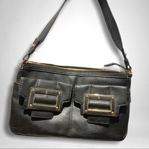 Liz Claiborne Black Leather Shoulder Bag